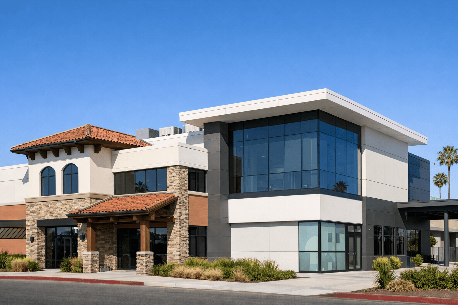 Los Angeles commercial building with a new cost-effective roof.